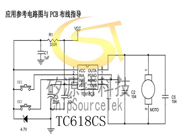 TC618CS单通道直流正反转马达bd官方网站登录入口
功能介绍